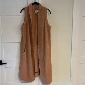 Anthropologie Marrakech Tan Duster with Pockets Size Medium EUC